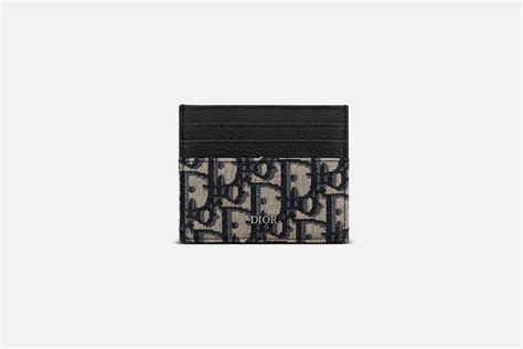 dior card holder monogram|Dior card holder men's.